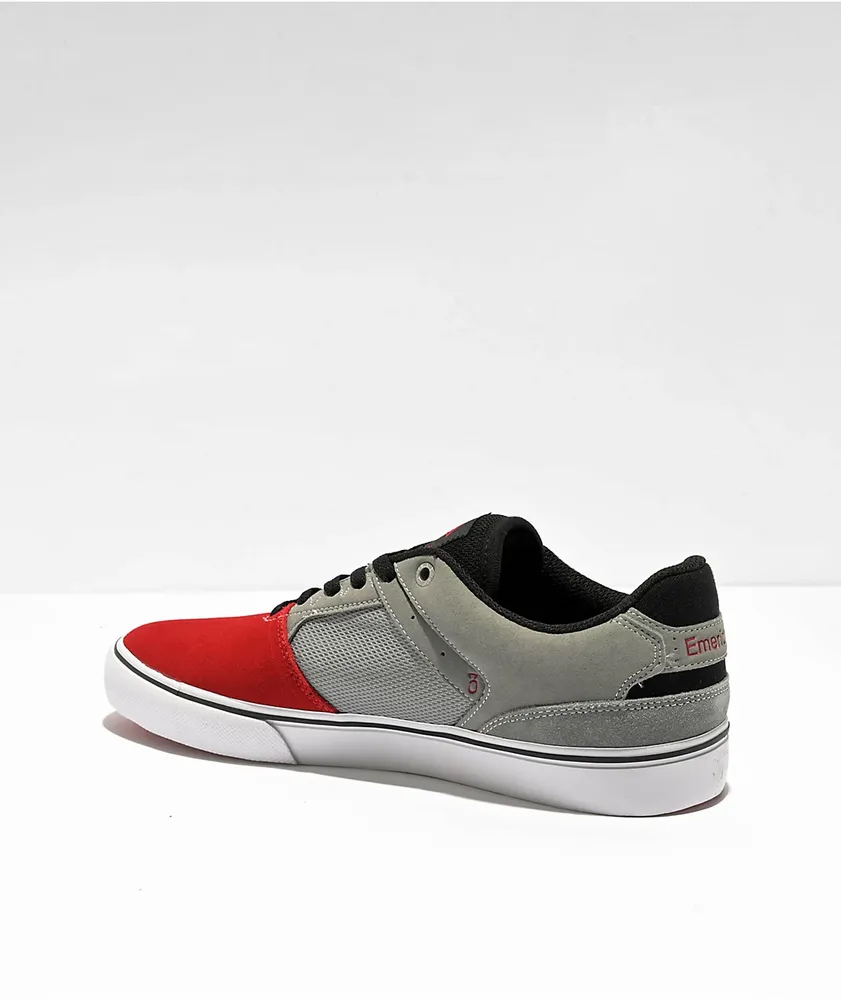 tenies emerica the low vulc rojos gris negro
