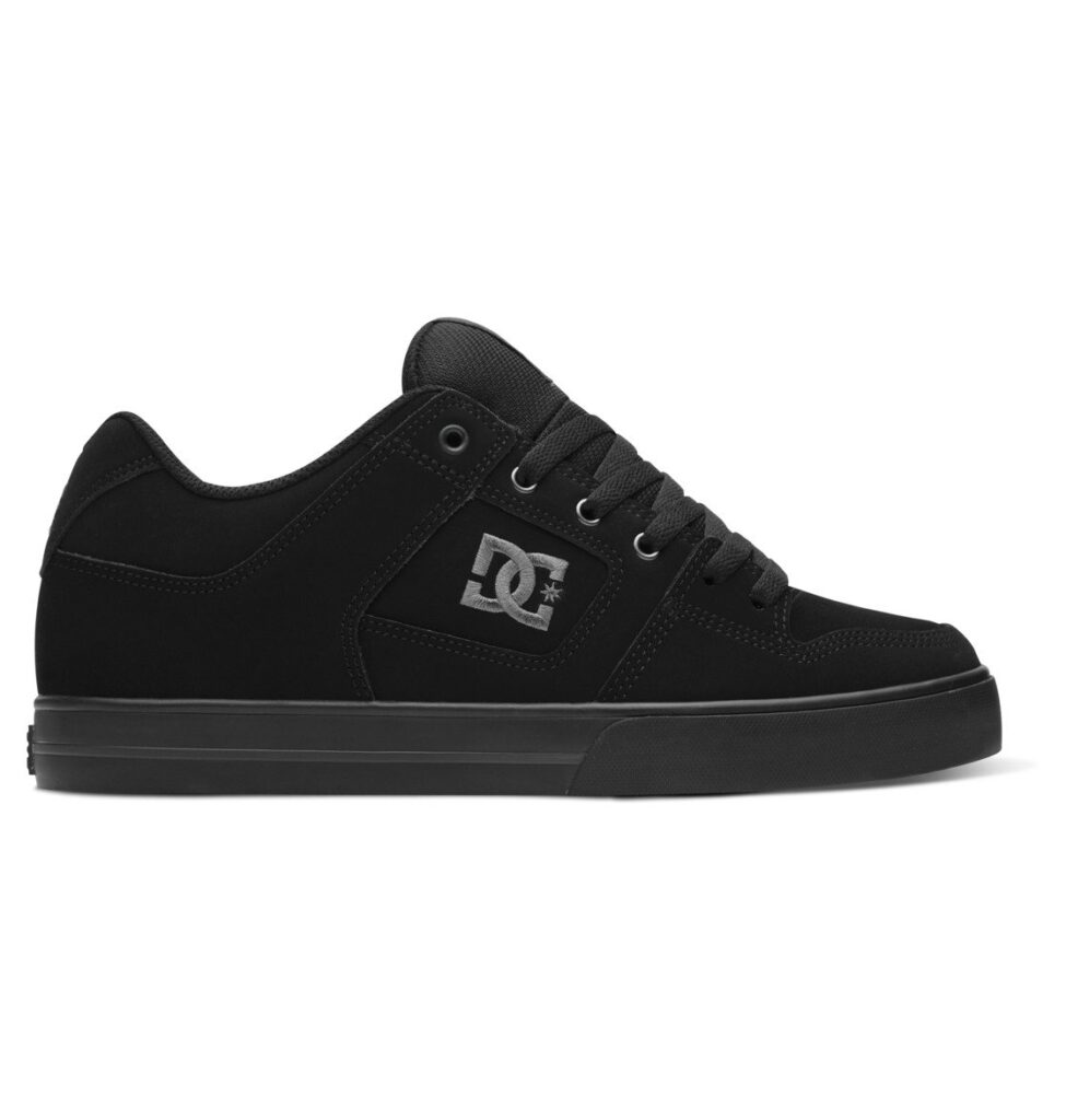 tenis dc pure black skate hombre