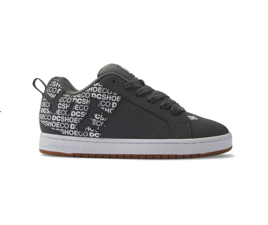 tenis dc shoes court graffik grises