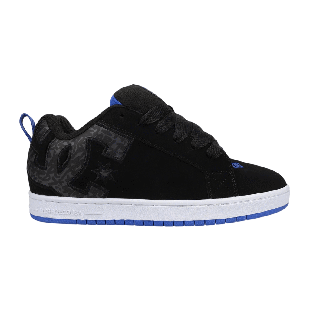 tenis dc court graffik negros azul