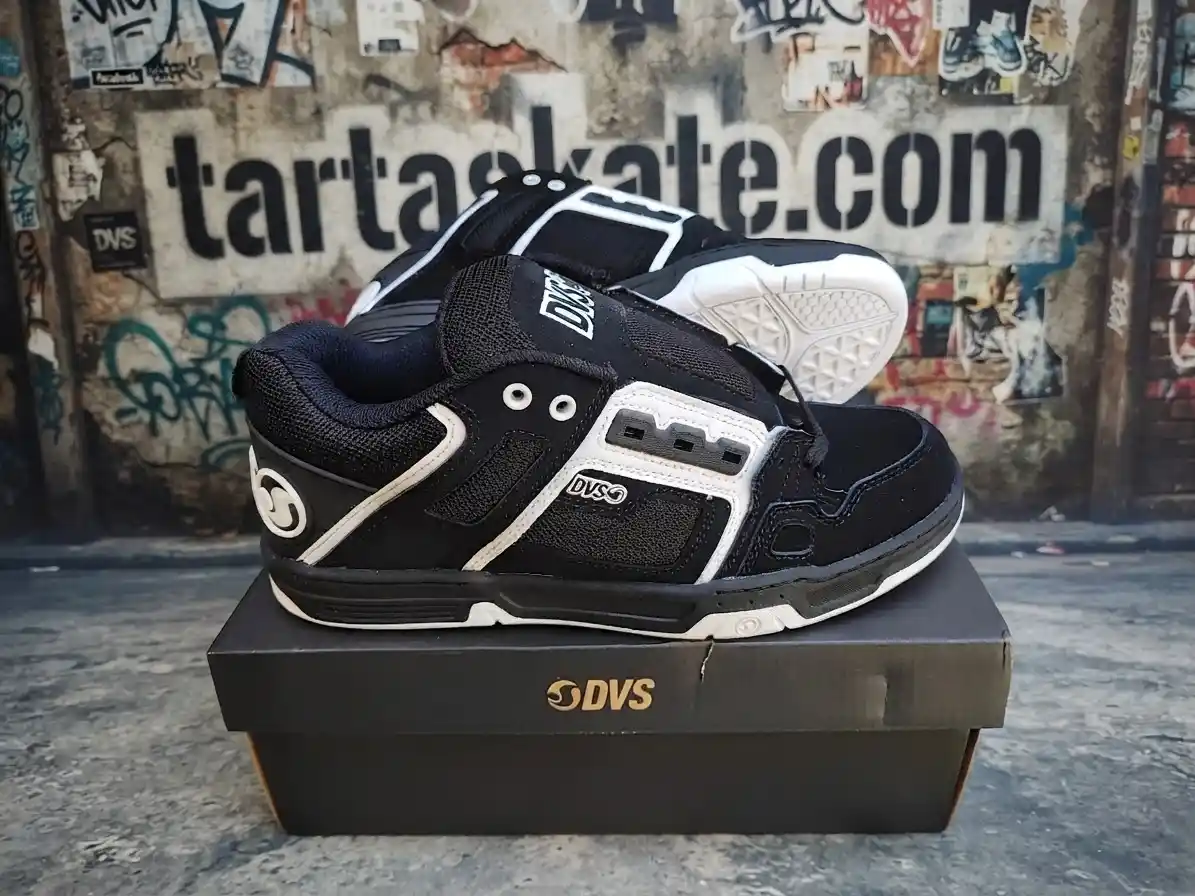 tenis dvs comanche negro con blanco